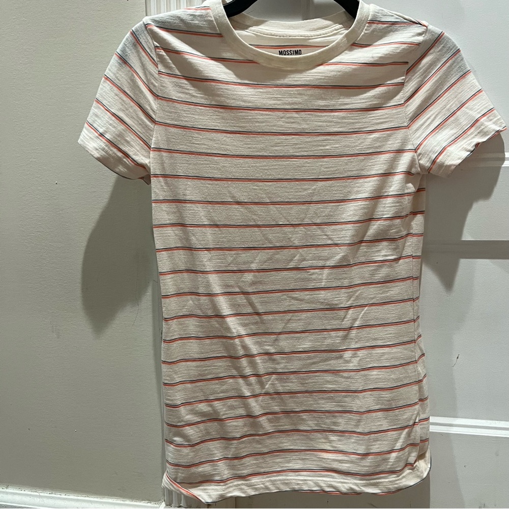 Orange stripe shirt